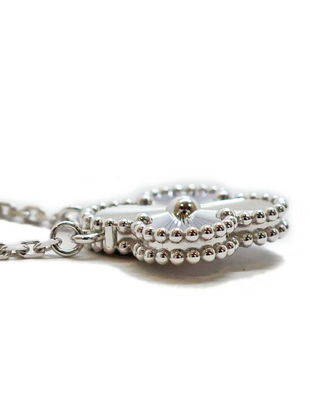 ★SOLD★ Van Cleef & Arpels Ten Vintage Alhambra Necklace Guilloche - Picture 4 of 9